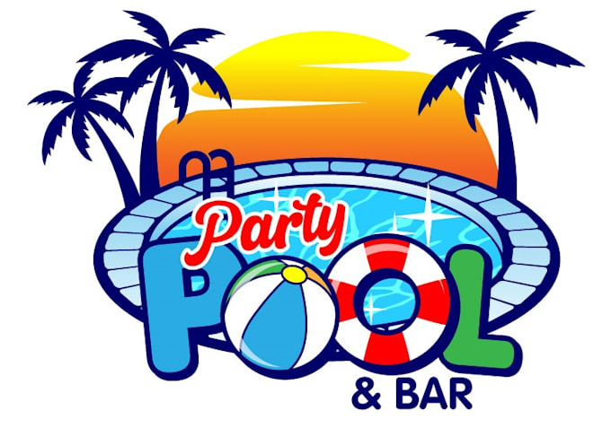 design amazing pool logo