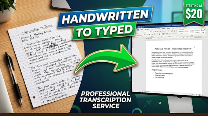 convert your handwritten notes into editable text