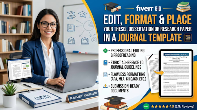 edit and format your thesis, dissertation, or article