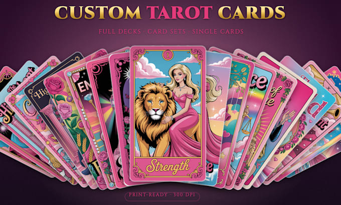 design a custom tarot deck with card backs