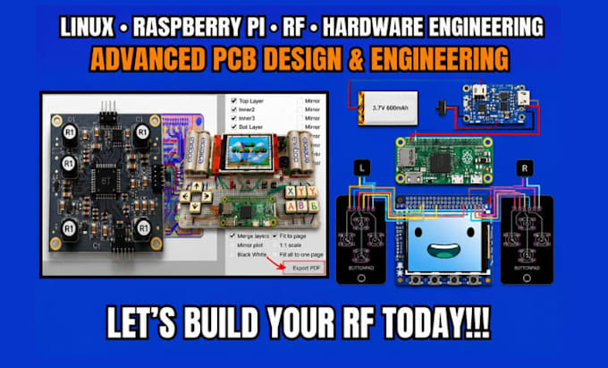 design rf pcb layout, impedance control, antenna, wifi and 2 4ghz 5ghz routing