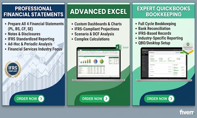 prepare financial statements in excel and quickbooks