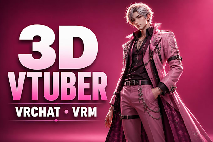 create custom vrchat avatars, vroid, vrm and 3d vtuber models