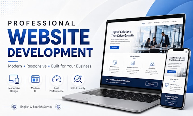 build a professional responsive website
