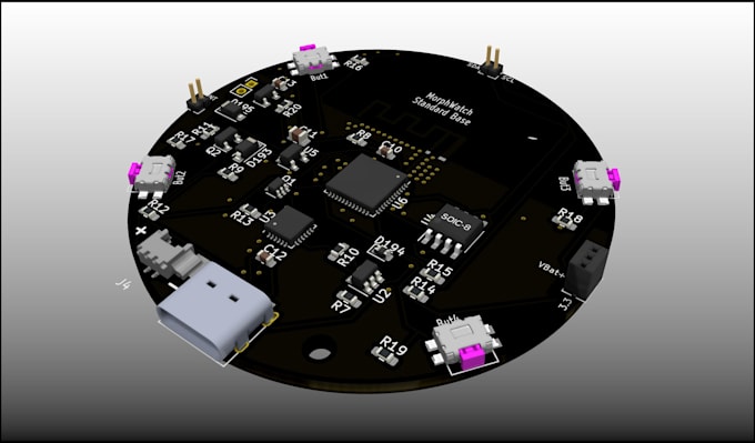 design esp32 s3 pcb, wearable electronics, sensor board, ble and low power board