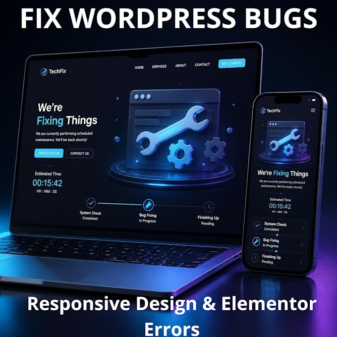 fix wordpress bugs and elementor errors