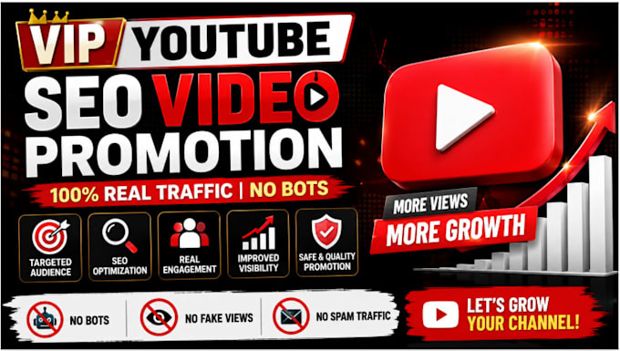 do your video vip seo video promotion no bot