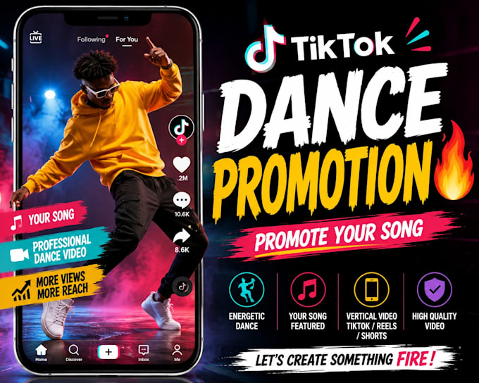 create a fire tiktok dance video to promote your song