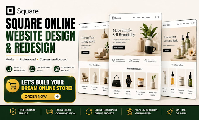 square online website redesign square online website online store square set up