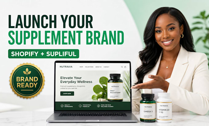 build high converting shopify supplement store design supliful product labels