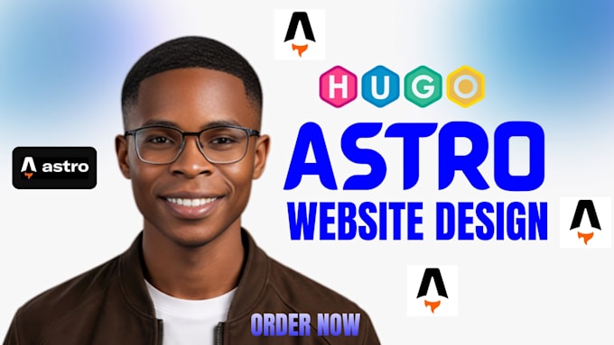 develop a fast, SEO optimized static website with hugo or astro js react js