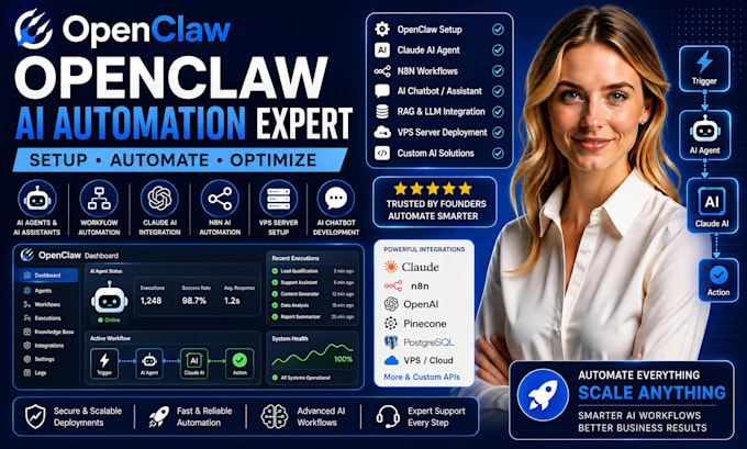 setup openclaw ai agent claude automation n8n clawdbot vps deployment chatbot
