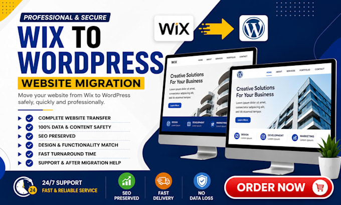 convert clone or transfer wix weebly webflow squarespace to wordpress