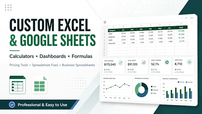 create a professional custom excel spreadsheet