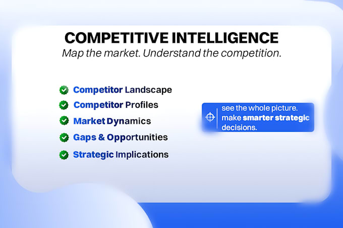 conduct competitive intelligence on your market or industry