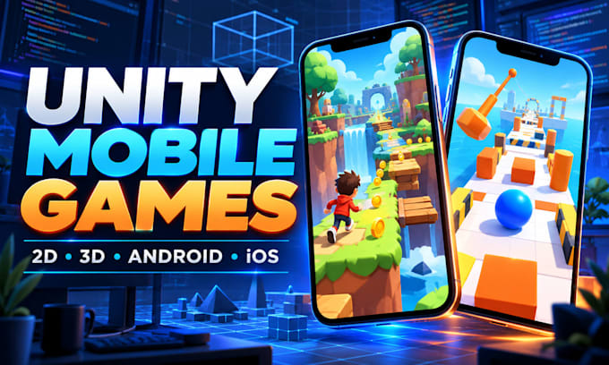develop a custom 2d unity mobile game for android and ios