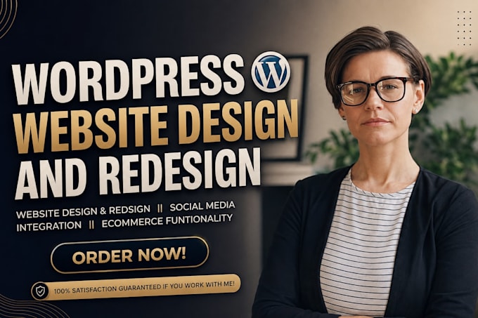 design redesign or build a custom wordpress website with elementor pro wordpress