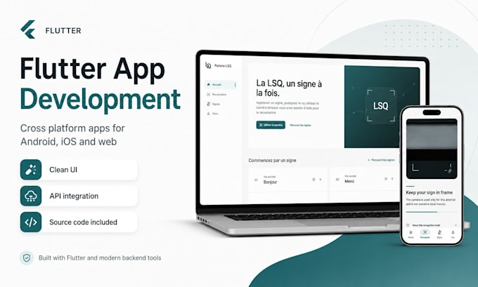 build a flutter mobile or cross platform application