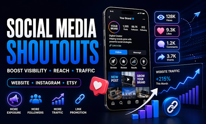 promote shoutout share website link to 300m uk usa ca de audience fb tiktok x