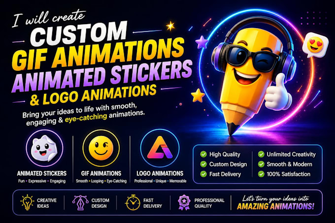 create custom GIF animation and animated stickers