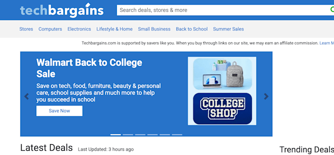promote your electronics or tools products on techbargains