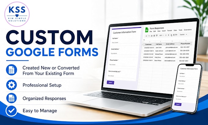 create a custom google form for your business