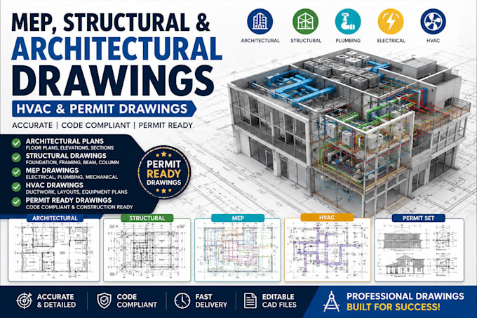 do mep drawings, structural, architectural drawings, hvac drawings