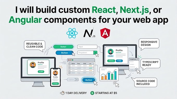 build custom components for your web app