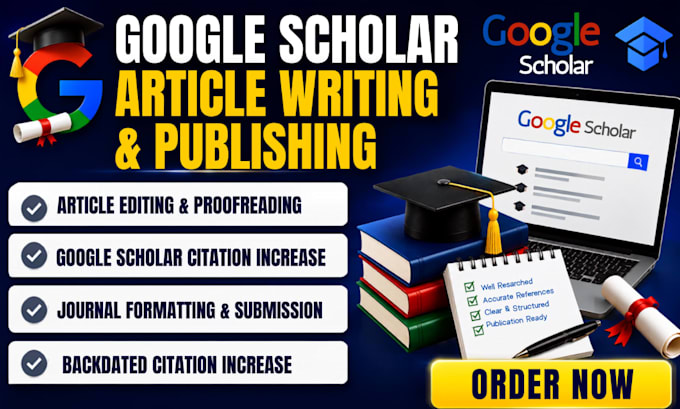 write publish research articles, increase google scholar scopus citations