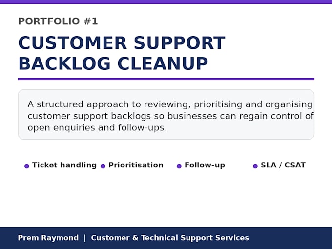 clear your customer support backlog and manage support tickets