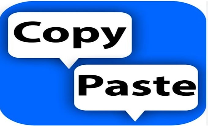 do copy and paste