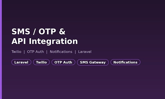 integrate SMS otp authentication into your laravel app