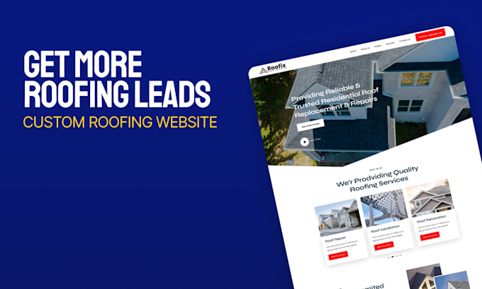 build a high converting roofing contractor website for more leads