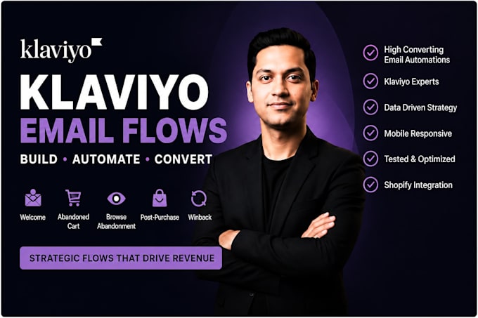 setup klaviyo email marketing flows and automations