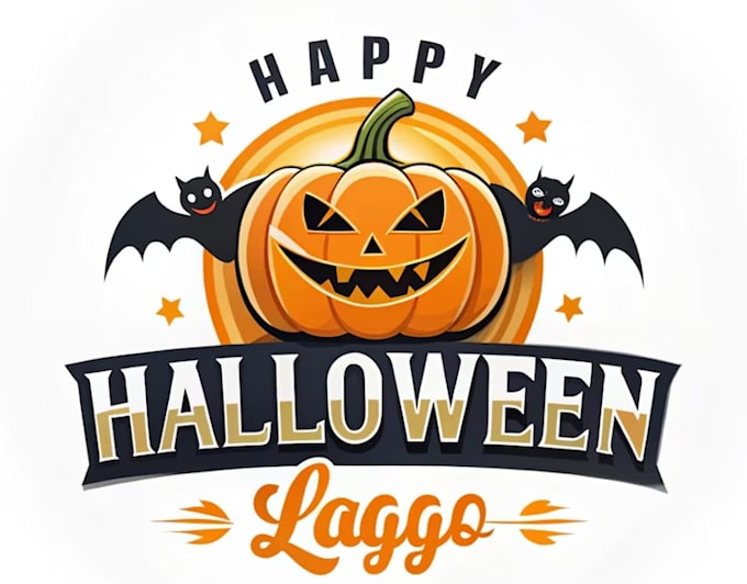 do spooky scary custom halloween logo design