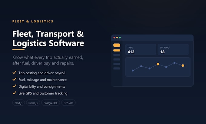 build a fleet, transport and logistics management system