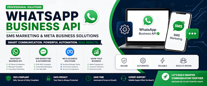 setup whatsapp business API and SMS marketing automation