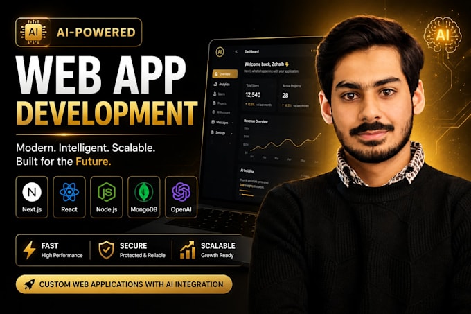 be your full stack developer for saas web app, mobile app and ai software