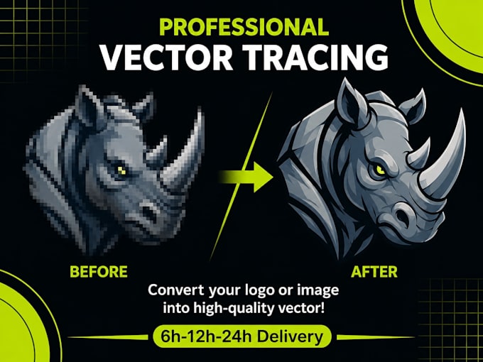 do vector tracing, vectorize image, convert logo to vector quickly