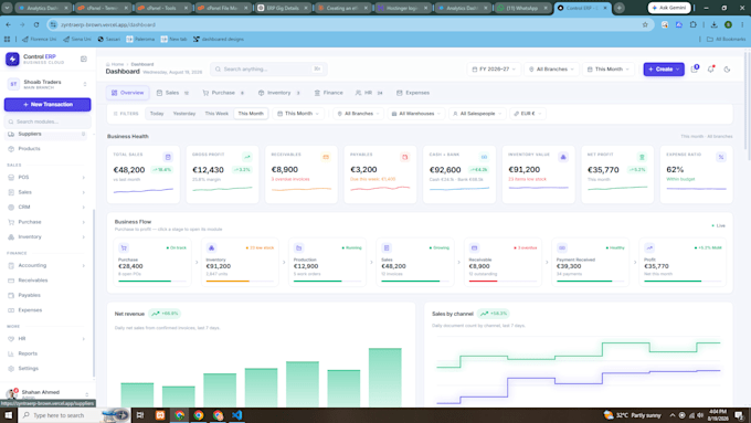 develop custom erp CRM pos and business automation software