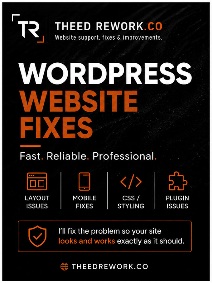 fix your wordpress website errors and layout issues