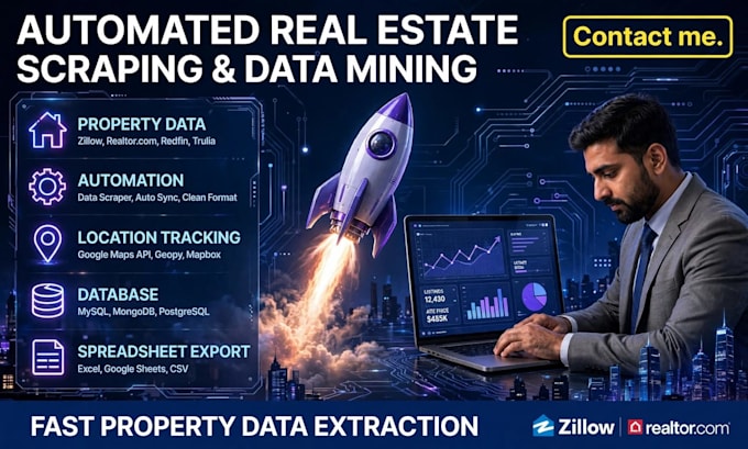real estate data scraping and zillow leads generation