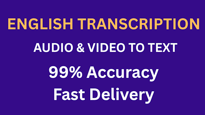provide accurate english transcription