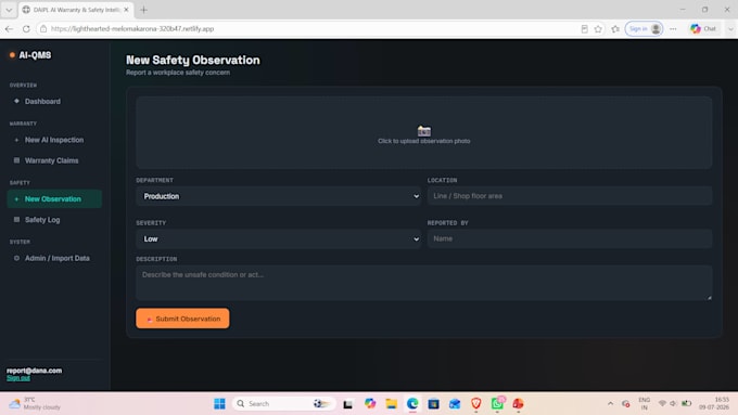 build a python data analysis tool or dashboard
