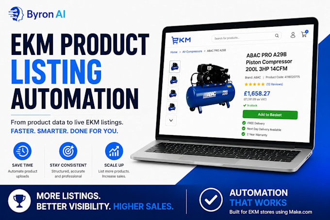 automate ekm product listings using ai and make