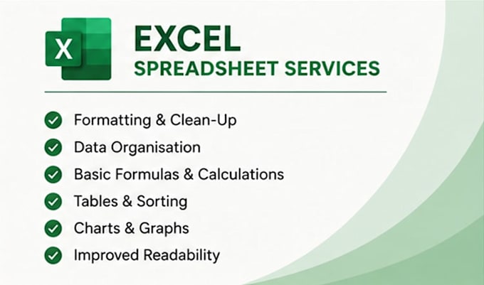 format, organise and improve your excel spreadsheet