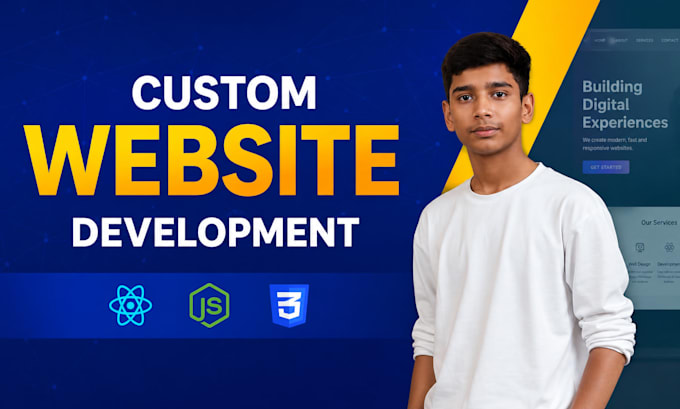 build a modern react website with node js and CSS
