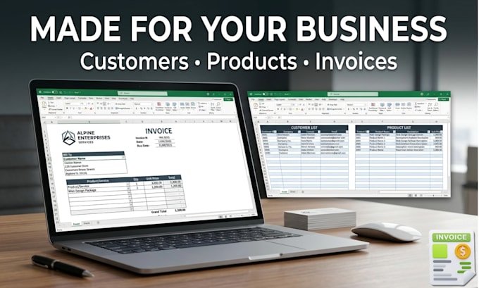 create an automated excel invoice template with auto calculations