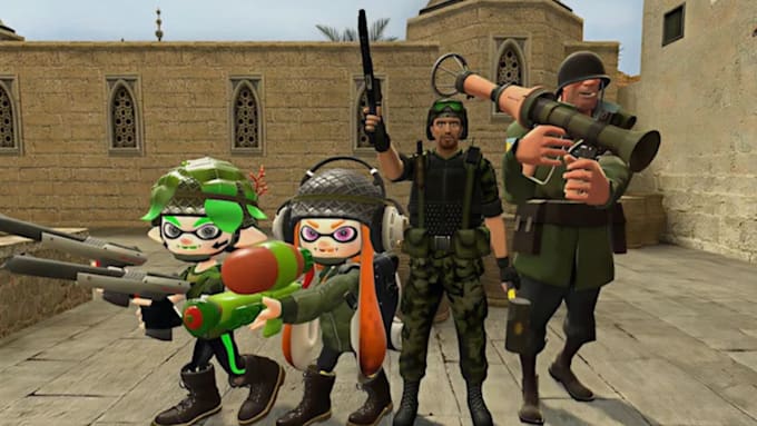 professionally port or create sfm model gmod player model l4d2 cs2 vr character