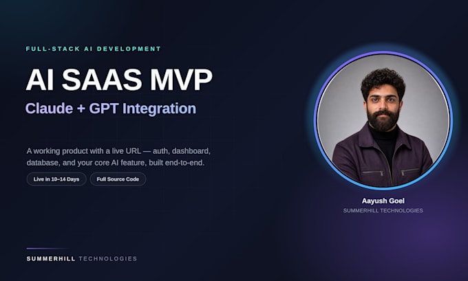 build an ai powered saas mvp with claude gpt integration
